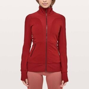 LULULEMON Movement to Movement Jacket Dark Sport Red Active Running Travel 6